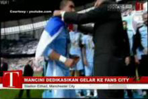 Mancini Dedikasikan Gelar ke Fans City