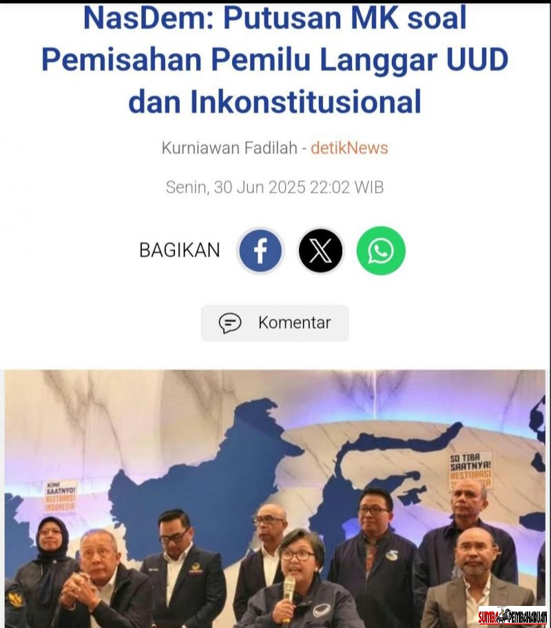 KETIKA PENJAGA KONSTITUSI MENYEBRANG GARIS